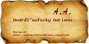 Andrásofszky Adrienn névjegykártya